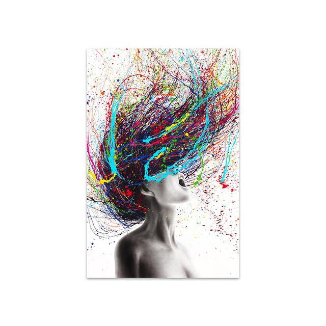 Kreative Sexy Nackte Frauen Porträt Poster Graffiti Kunst Malerei Fantasie Wand Kunst Leinwand Drucken Bilder für Wohnzimmer Dekor