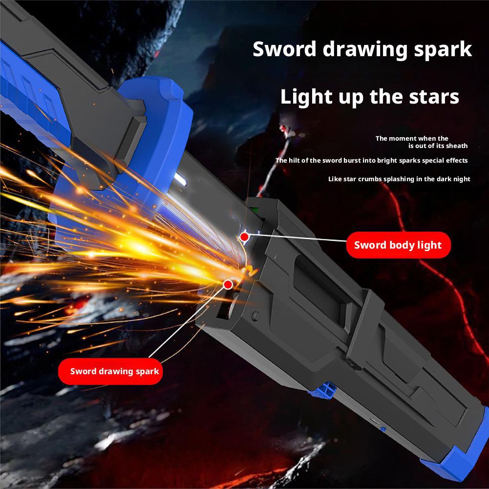 Outdoor Toy Bright Sword Multi-Color Flash LED Light Shine Cosplay Sword Toy Game Party Family Interactive Toy For Kids Adult