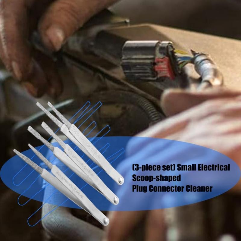 3Pcs Electrical Terminal Cleaner Tool Auto Repairing Hardware Tool Terminal Cleaner Set Electrical Cleaner