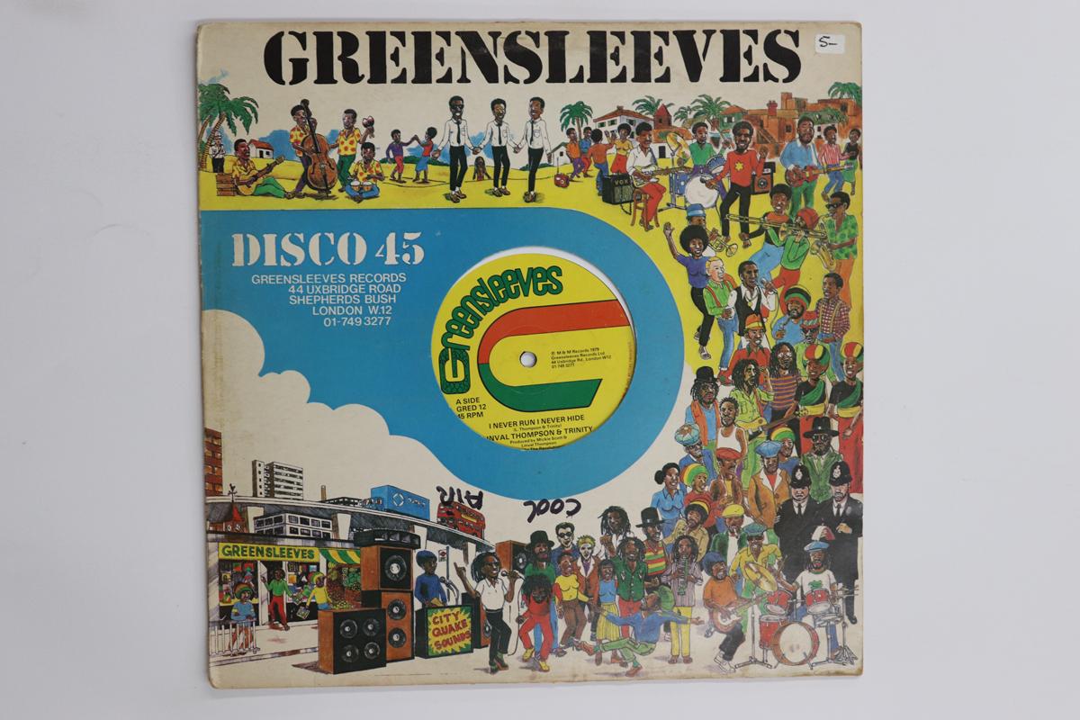 

12inch Record LINVAL THOMPSON TRINITY I Never Run I Never Hide Natty Dr GRED12 GREENSLEEVES RE 1979 UK Reggae Ska Dub Used