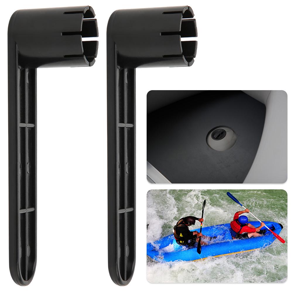 2Pcs Portable Plastic 8 Teeth Rubber Dinghy Inflation Valve Wrench Tool Accessory