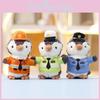 Cute Plush Toy Penguin Police Officer Doll Adorable Firefighter Penguin 14cm