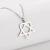 Irregular Five Pointed Star Necklace Stainless Steel Gold Plated Geometric Pendant For Women Daily Jewelry