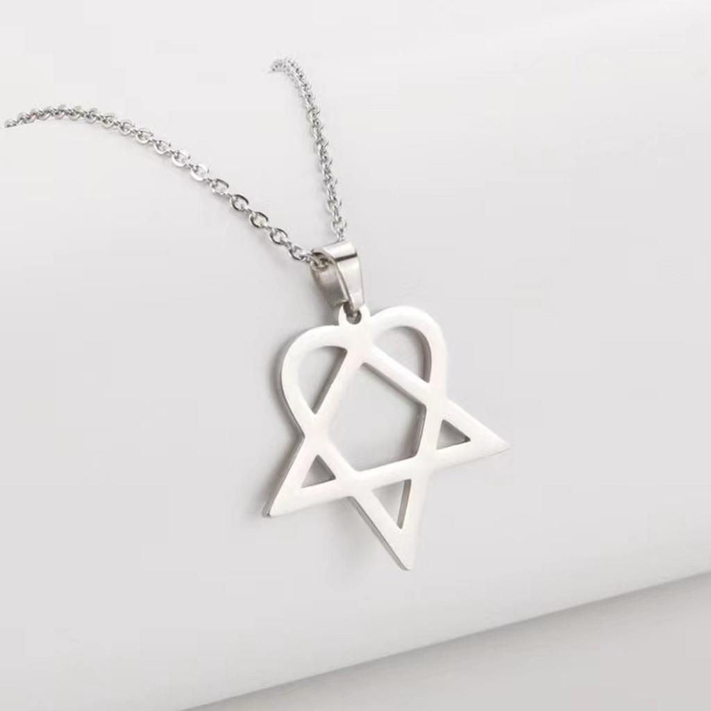 Irregular Five Pointed Star Necklace Stainless Steel Gold Plated Geometric Pendant For Women Daily Jewelry