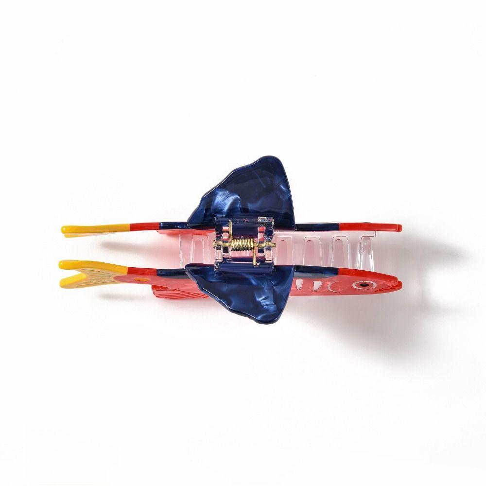 Acetic Acid Ocean Animal Hair Clip Cute Geometry Shark Clip Small Fish Hair Claw  Female