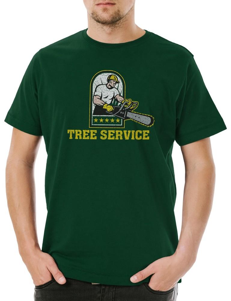 

Tree Service I Mens T-Shirt Lumberjack Axe Woodsman Forester Logger M