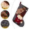 Santa Claus Candy Bag Large Snowman Christmas Socks Reindeer Xmas Stocking for Friends Party Hanging Socks