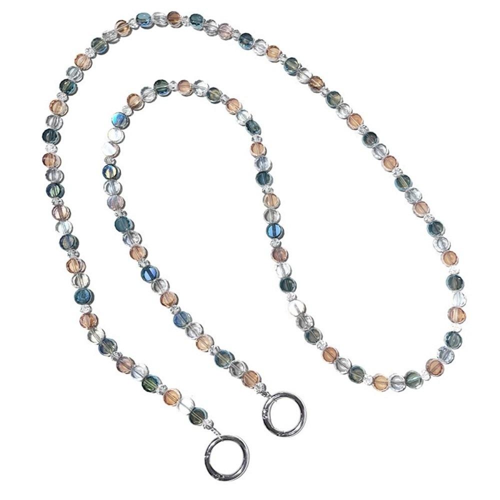 Acrylic Beaded Phone Crossbody Strap DIY Pendant Beaded Phone Chain for Women Colorful