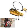 1 Pair of  Scooter Aluminum Flame Pattern Side Rear View Mirrors for  M8M10 Universal Motorcycle