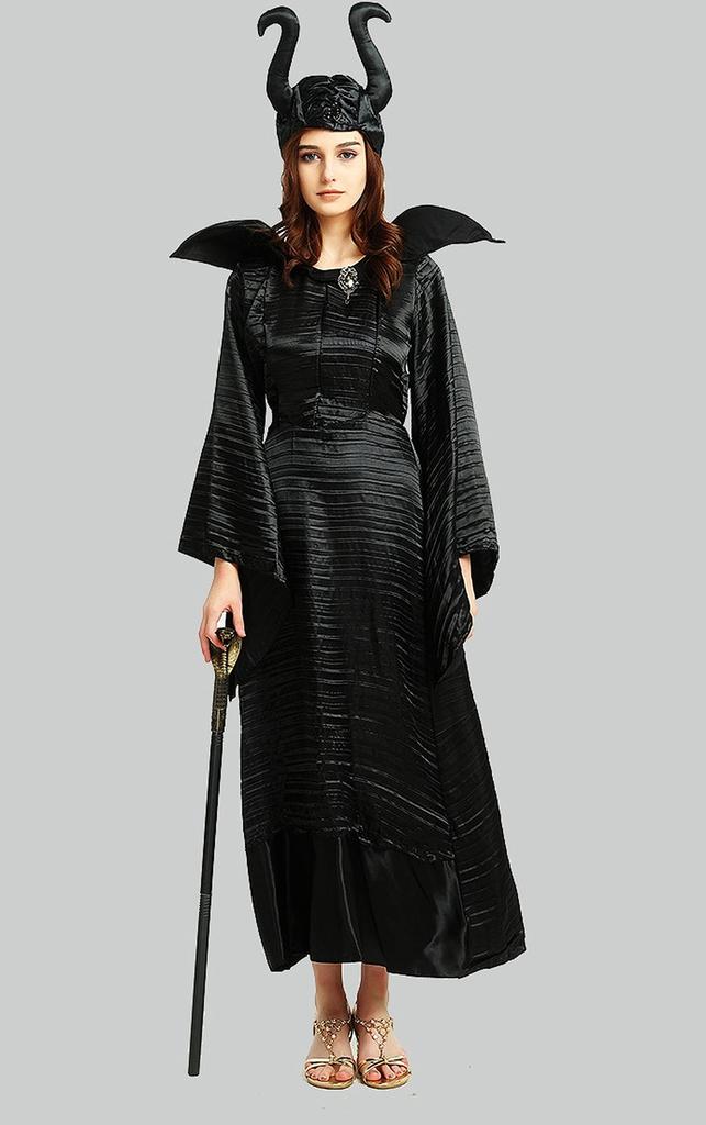 [Hosaku Co., Ltd.] Witch Ghost Sleeping Beauty Maleficent Vampire Ghost Zombie Vampire Devil Costume Women's Fancy Dress (Witch 3)