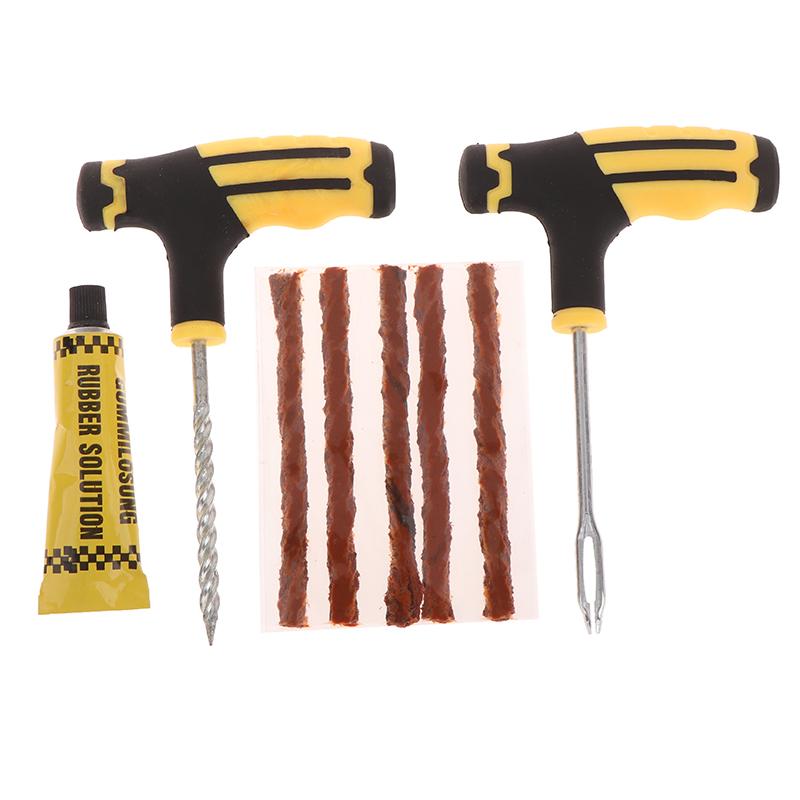 

Набор инструментов для ремонта бескамерных шин для экстренных случаев, быстрая починка проколов для автомобилей, грузовиков, домов на колесах, джипов, квадроциклов, мотоциклов, ремонт спущенных шин