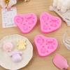 3pcs Non Stick Farm Animal Silicone Molds Mixed Shape Cake Decoration Molds  For DIY Cake Fondant
