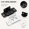 Locking Shelf Fixing Hardware, Steel Support Parts with Mounting Holes for Cabinet Board Installation and Repair