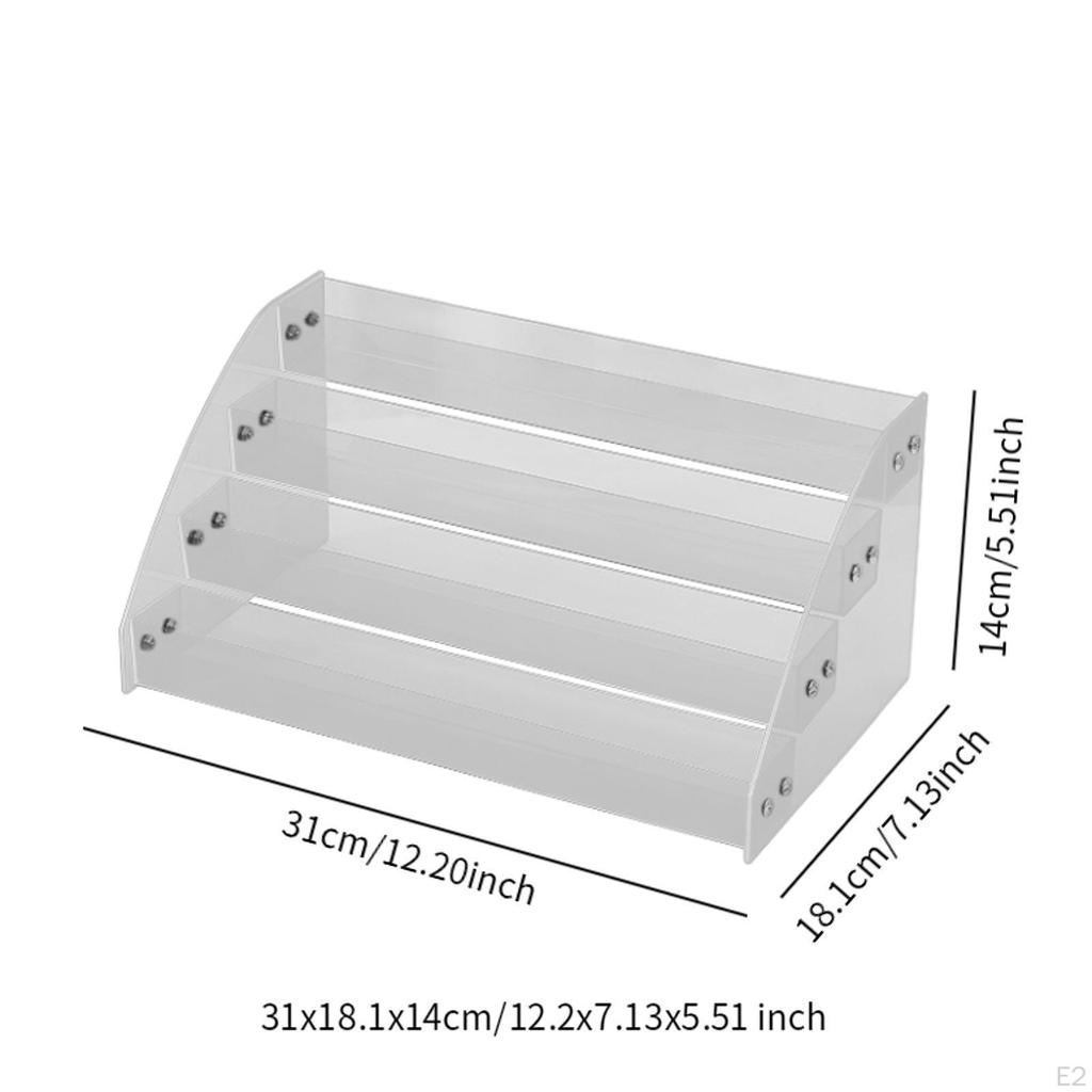 Acryl-Kosmetik-Aufbewahrungsbox, Lippenglanzständer, Nagellack-Organizer, Make-up-Halter für Pinsel