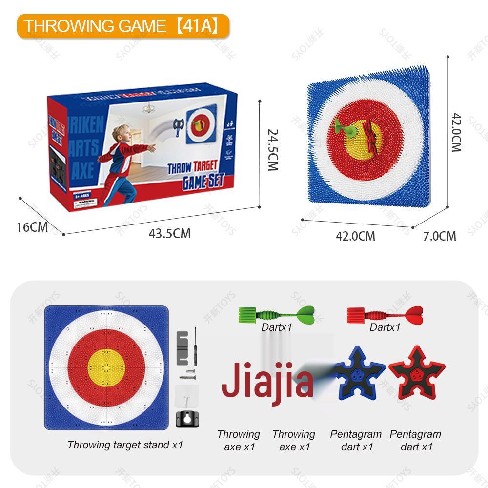 North American Children s Axe Dart Target Toy – Outdoor Lawn Parent-Child Throwing Game Set