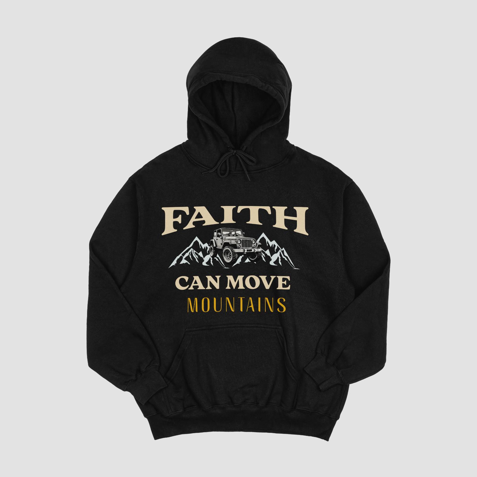 Faith Can Move Mountains Shirt Christian Off Road Faith Bible Verse Tee S