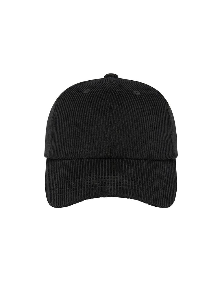 LORDLOAR Corduroy Ball Cap Black