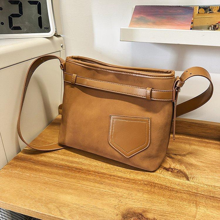 

Винтажные сумки через плечо для женщин, простая женская сумка через плечо, однотонная сумка из искусственной кожи для подмышек коричневый