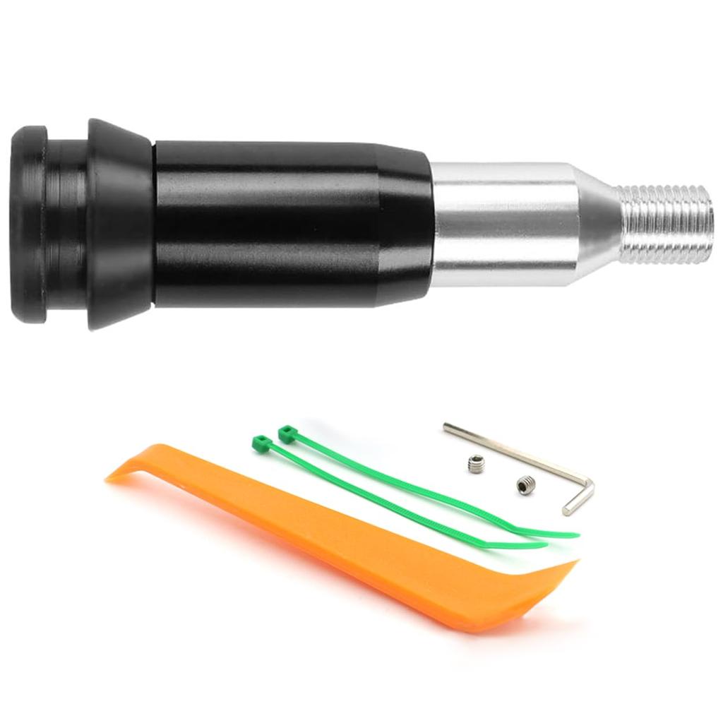 Universal Shift 18mm Gear Shift Car Shift Head Extension Rod Knob, Type, Push-Type Converter, Accessory, Converter, (Black, M18)