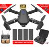 New RC Drone With 4K HD Dual Camera WiFi FPV Foldable Quadcopter +4 Battery