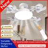 Intelligent Ceiling Light Electric Fan Light Kitchen High Wind Power Silent Easy To Clean Screw Fan Light Restaurant Fan Eye