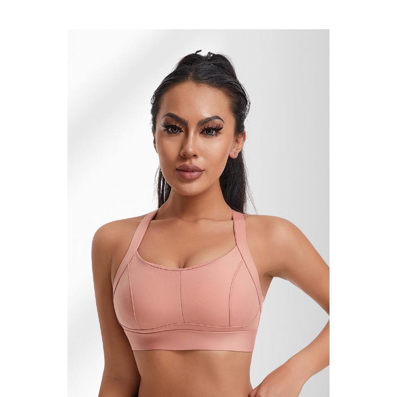 Damen S Sport-BH mit hohem Halt und Kreuzrücken für Fitness, Laufen, Yoga