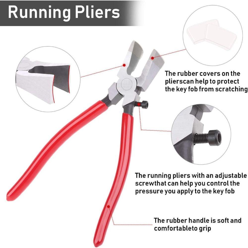 Adjustable Screw Key Fob Pliers 8 Inch Locking Pliers New Glass Grozer Nippers  Stained Glass Work