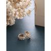 Rice Fragrance 18K Gold-Plated S925 Silver Wheat Ear Earrings - Shiny & Exquisite Women's Ear Clips