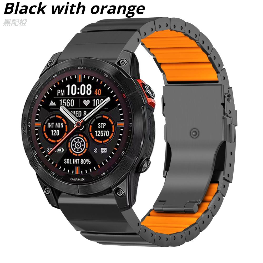 Quickfit 26mm 22mm Titanium Strap For Garmin Watch Fenix 8 7X Pro Tactix 7 EPIX Pro 51mm Enduro 3 2X Instinct 3 2X 50mm Correa