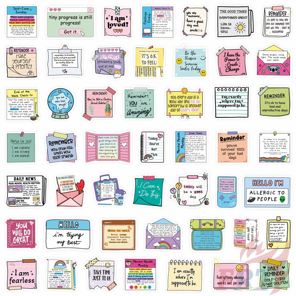 100Pcs/Set Funny Healing Label Art Series 02 Stickers DIY Scrapbooks Album Decor Decals Stickers