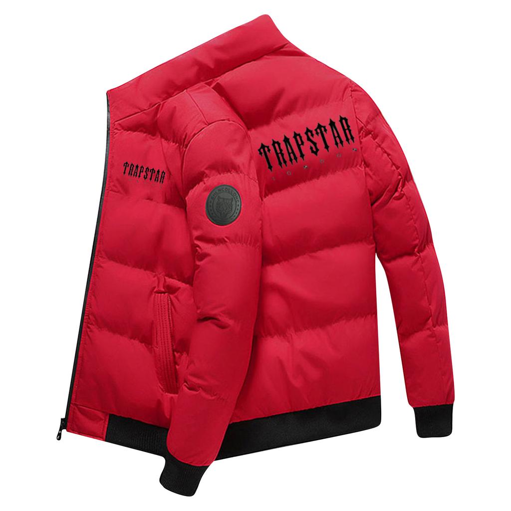 Herre- og dameidentisk bomullsjakke Vinter Fortykket Varm Bomull Langermet Jakke Trendy Kort Dunsbomullsoverfrakk