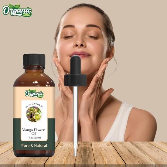 Organic Zing Mango Flower (Mangifera Indica) Oil | Pure & Natural Essential Oil for Skincare, Haircare, Aroma & Diffusers- 30ml/1.01fl Oz