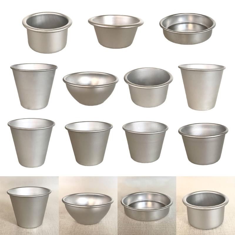 Confezione da 10 Stampini Antiaderenti per Tazze da Torta Occidentale, Stampi per Budino, Teglia in Alluminio per Muffin, Piccoli Stampi per Tartellette all'Uovo, Pratico Utensile da Cucina