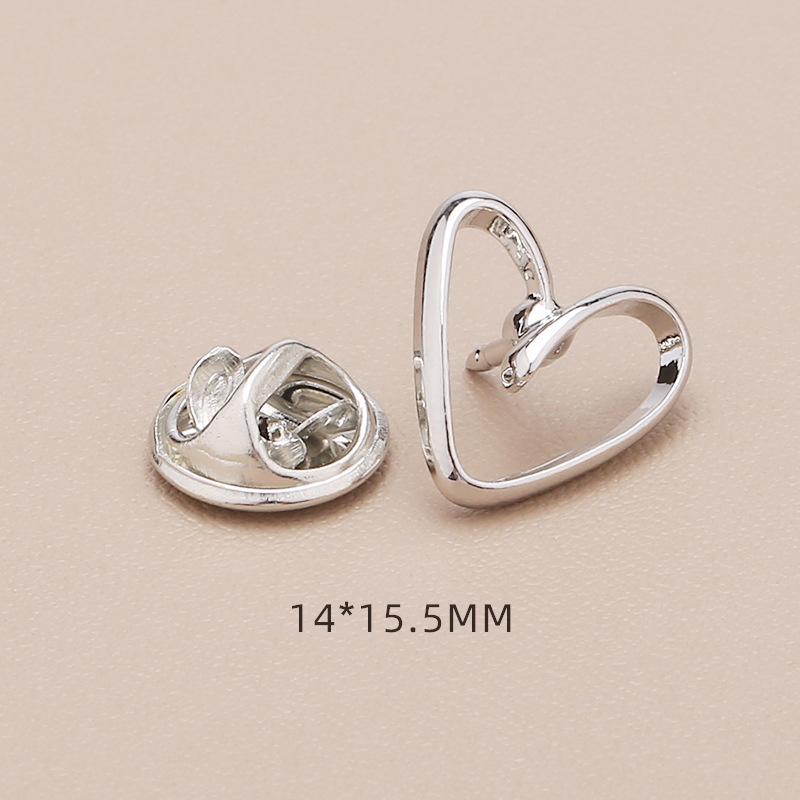 High-End No-Sew Clover Bow Brooch for Shirt Collars