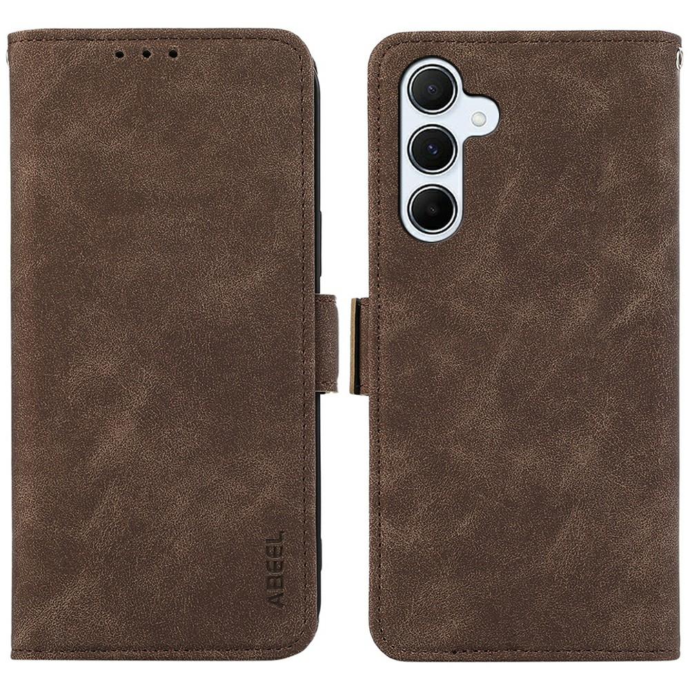 ABEEL Para Capa Samsung Galaxy A26 5G Couro PU Folio Suporte Visor Bloqueio RFID Capa de Telefone