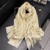Moda Primavera ed Estate Sciarpa di Seta di Alta Gamma Stampa Sciarpa Antipolvere Sciarpa da Donna Sciarpa in Filato di Seta Dorata Cotone Tencel Sciarpa