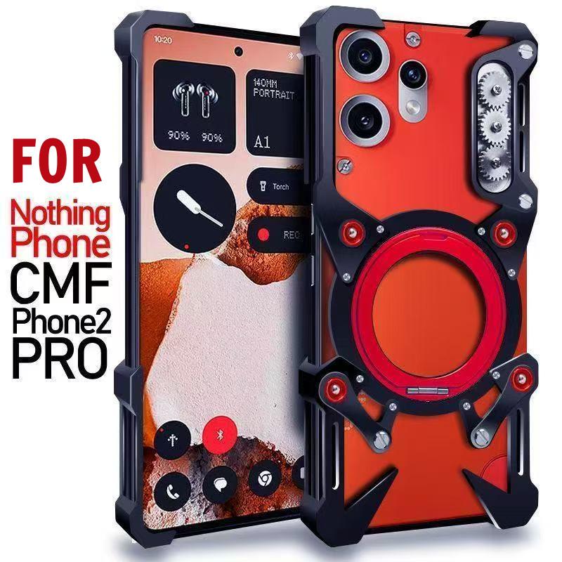 Leistungsstarke stoßfeste Metall-Rüstungshülle für Nothing Phone 3A 2A Plus 3 2 Pro Aluminiumhüllen Abdeckung Stoßfänger Coque für Nohing phone One
