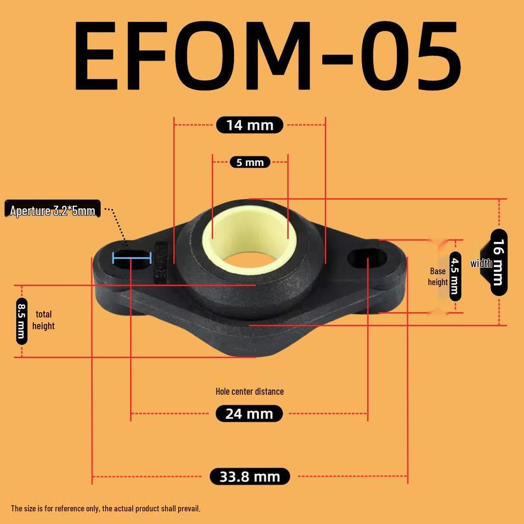 Kunststoff-Lagerbasis EFSM/EFOM/KSTM Serie (Größen: 8-30)
