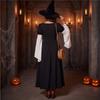 Medieval Renaissance Vintage Style Women's Dress Lace-Up Waist Tie Long Sleeve Court Gown Stage Performance Costume