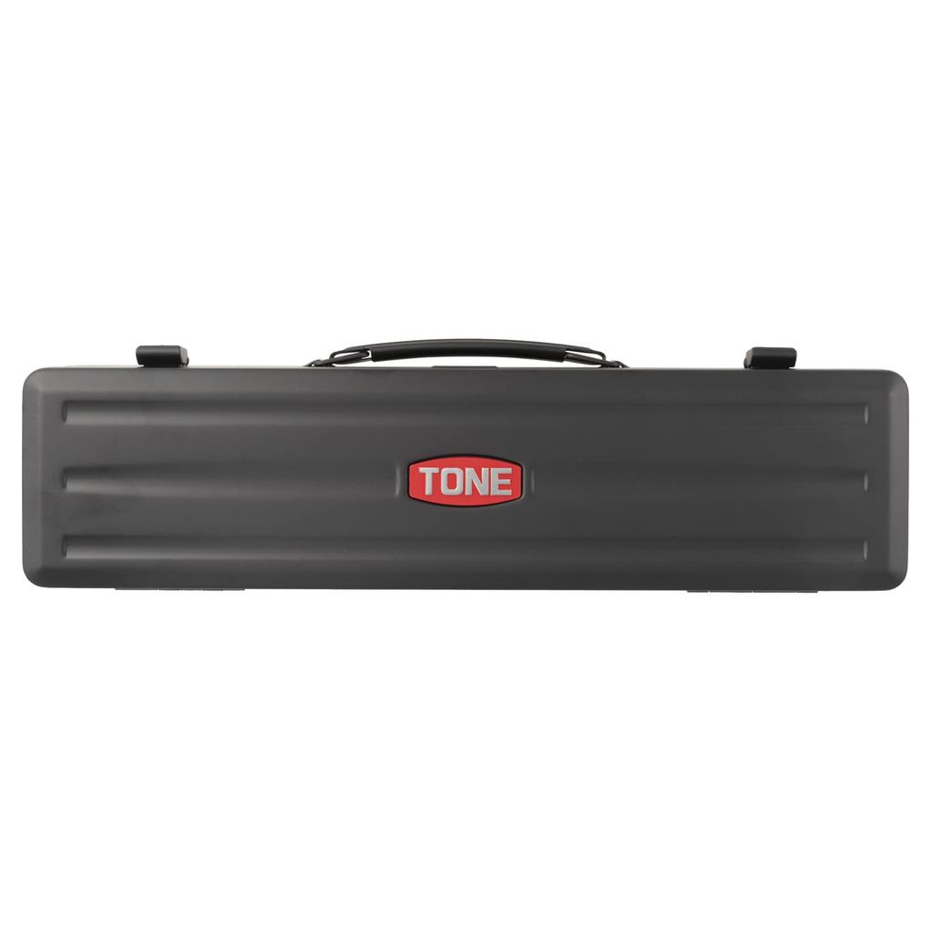 TONE 1570MBK Socket Wrench Set, 9.5mm (3/8") Drive, Black, Includes 17 Pieces