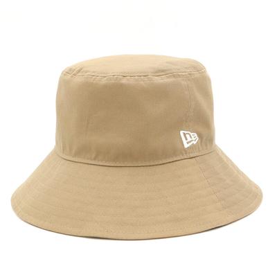 Hat Khaki Wide Brim Plain [New Era] Bucket-03 L/XL