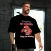 Funny I Am Fighting My Demons and The Are Winning Rat Meme Tshirt Women Fashion Creative T Shirts Short Sleeve Tshirts Tops