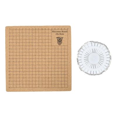 Macrame Board Double Side Macrame Project Board DIY Grids Braiding Board with Pins for Jewelry
