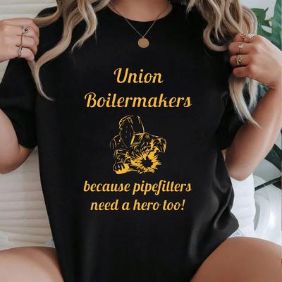 Union Boilermakers T-Shirt Made In USA, Sizes To 5XL