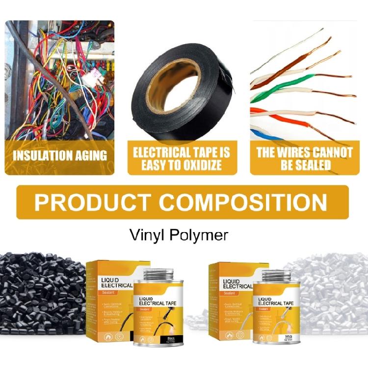 Upgraded Liquid Electrical Tape Dependable Wire Insulation 125ml Liquid for DIY