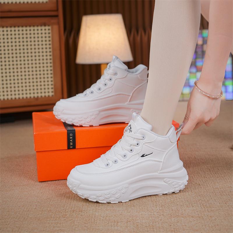 Spring and Autumn New Sports and Leisure High-top Shoes Breathable Soft-soled Dad Shoes
