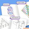 1/3Pcs Magic 3D Optical Illusion Drawing Books Visual Effect Tutorials Interesting Art Learning Supplies for Kids Hobby