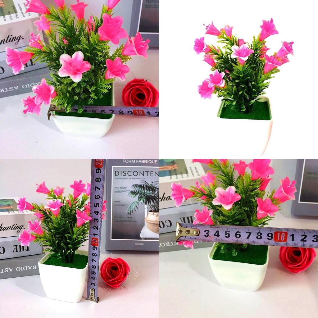 Artificial Lily Plant Set With Plastic Pot For Home Decor And Office Display