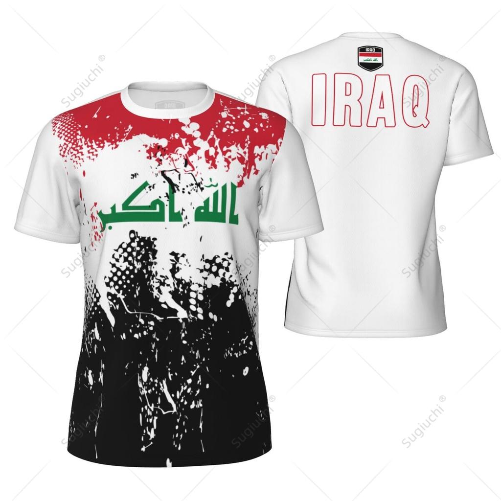 Iraq 3D Printed Men's Sports T-shirt Outdoor Football Team Training Shirt Summer Casual Comfortable Short Sleeved Tops