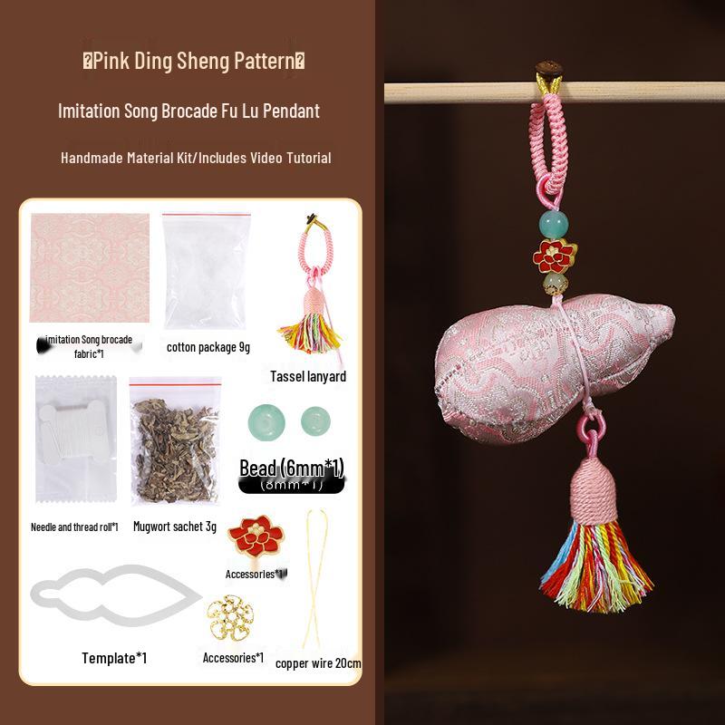 

Traditional Gourd Tassel Pendant Kit - Hanfu Home Gift and Ornament